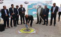 آیین کلنگ زنی پارک غدیر آبکش با حضور علی اخلاقی معاون هماهنگی امور عمرانی فرمانداری شهرستان دیّر