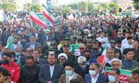 گزارش تصویری حضور پرشور و با شکوه مردم و مسئولین در راهپیمایی 22 بهمن ماه بندر دیّر