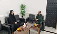 دیدار سرپرست بخشداری مرکزی دیّر با فرمانده سپاه سیدالشهدا شهرستان دیر