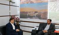 دیدار یونس باربرز فرماندار شهرستان دیر با مدیر عامل بانک توسعه تعاون استان بوشهر