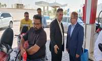  فرماندار شهرستان دیّر از جایگاه‌های عرضه سوخت در سطح شهر بازدید کرد.