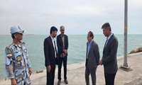 بازدید فرماندار شهرستان دیّر از اسکله خورخان بردخون
