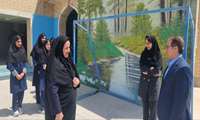 بازدید فرماندار شهرستان دیّر از دبیرستان دخترانه عفاف شهر دیّر