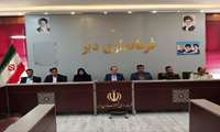 تأکید فرماندار دیّر بر مدیریت مصرف آب و ضرورت تحول در شیوه‌های کشاورزی