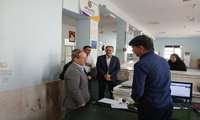 بازدید فرماندار دیّر از اداره پست و تقدیر از کارکنان به مناسبت روز پست