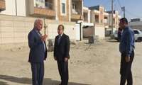 بازدید فرماندار شهرستان دیّر از طرح نهضت ملی مسکن در بندر دیّر