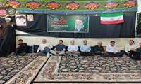 حضور فرماندار دیّر در مراسم بزرگداشت رهبر شهید در روستای جبرانی